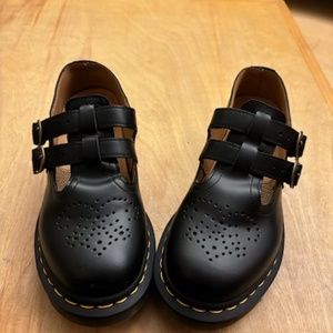 Dr. Martens Women's 8065 Mary Jane Shoes black double strap